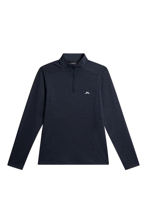 Steffi Quarter Zip Mid Layer / Navy Melange