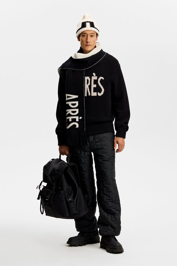 Fabian Graphic Knit Sweater / Black