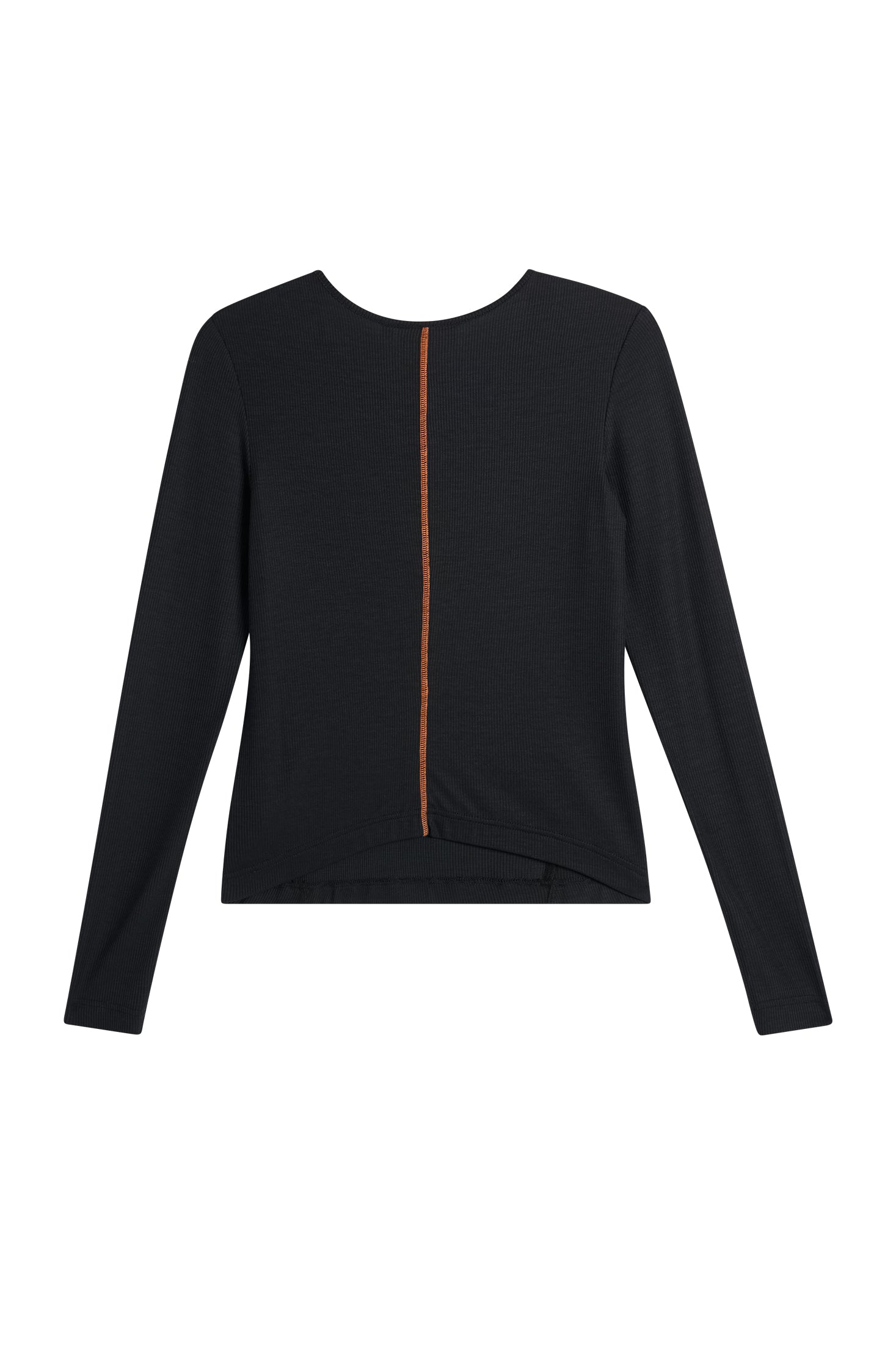 Sanna Rib Henley LS / Black | J.Lindeberg Official