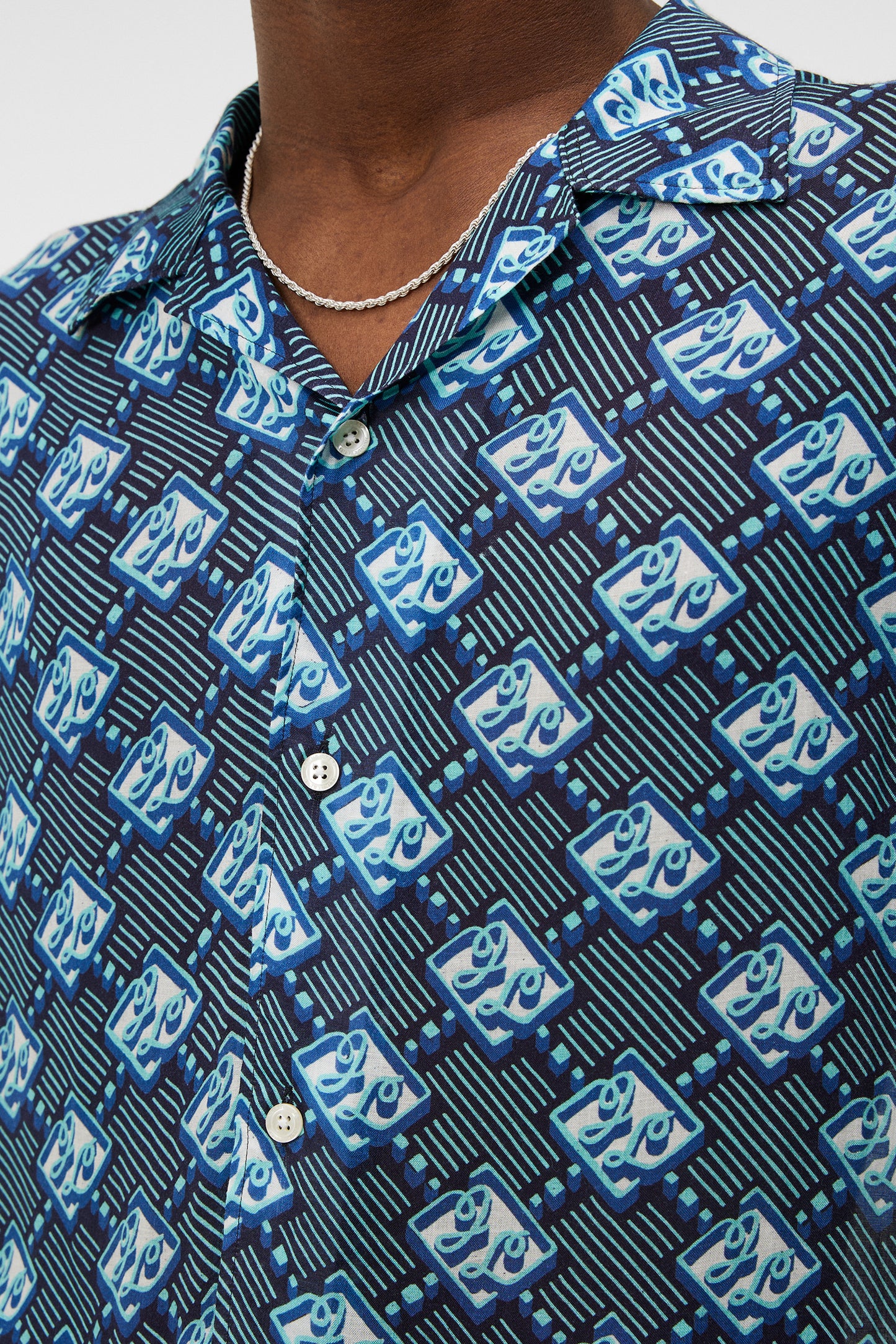 Donso Diamond JL Boxy Shirt / JL Navy – J.Lindeberg