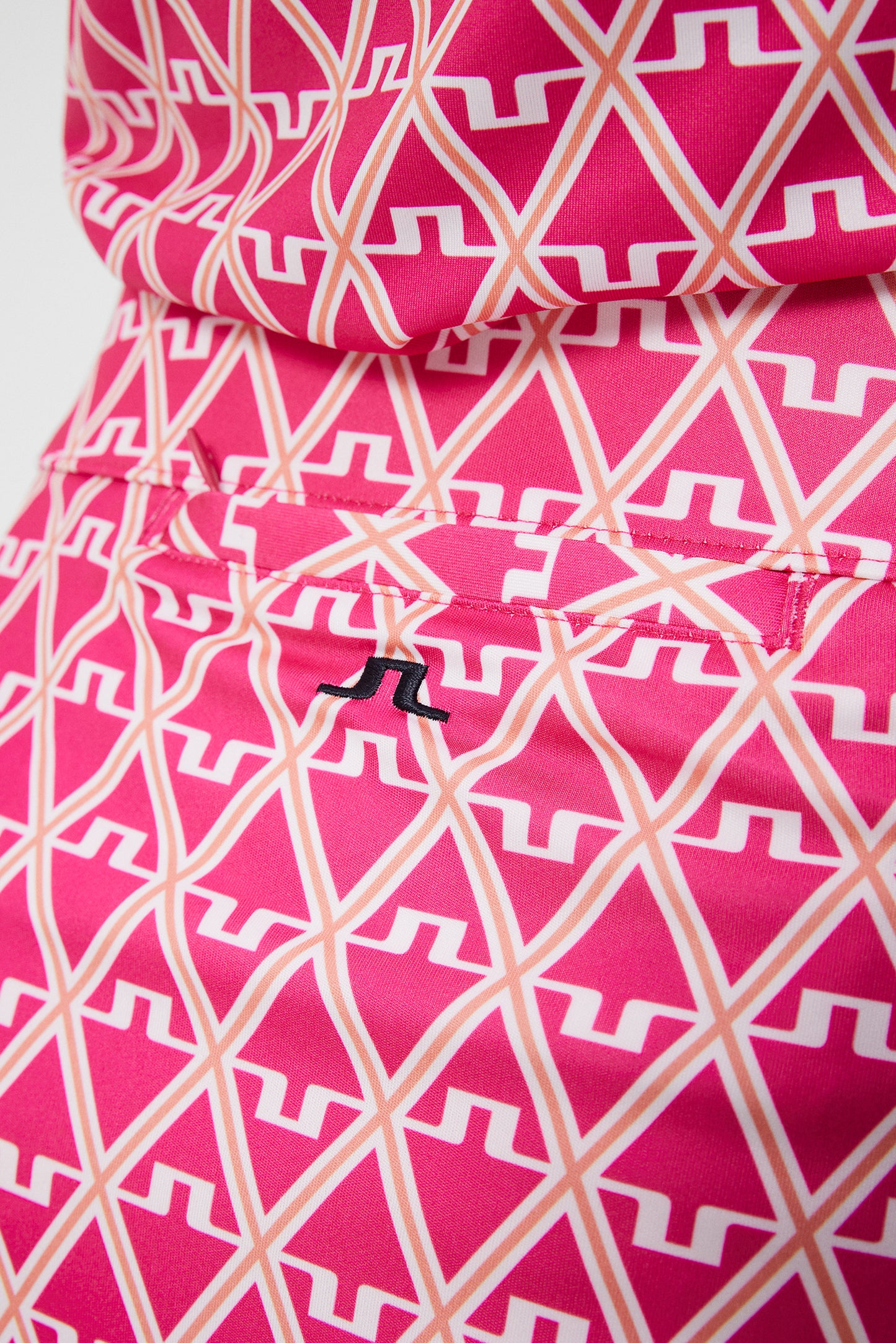 Amelie Mid Print Skirt / Geo Fuchsia Purple