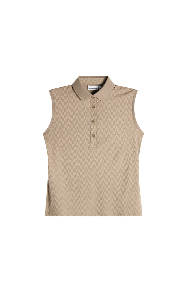 Dani sleeveless Polo / Brindle