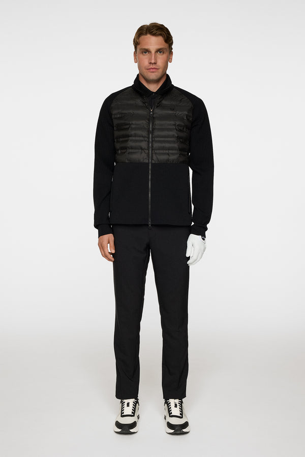 Aziel Tech Knit Zip Sweater / Black