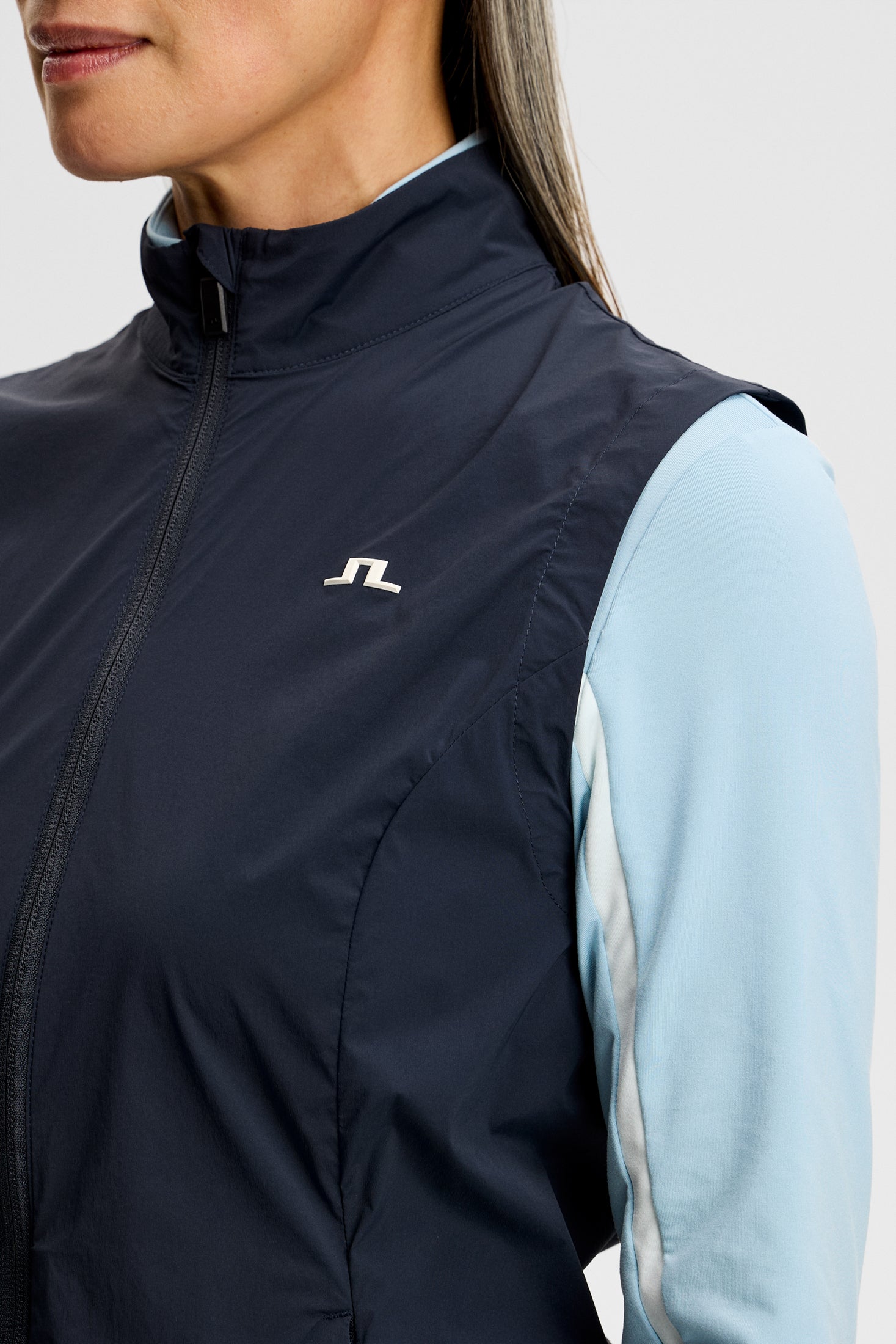 Thorine Wind Packable Vest / JL Navy | J.Lindeberg Official