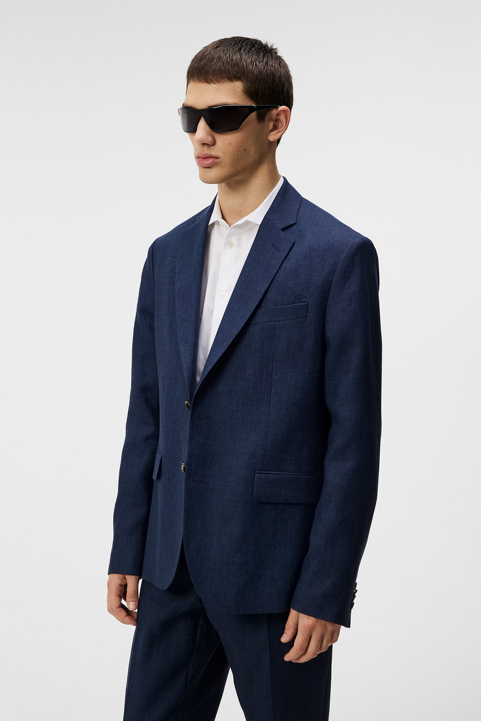 Elton U Super Linen Blazer / JL Navy