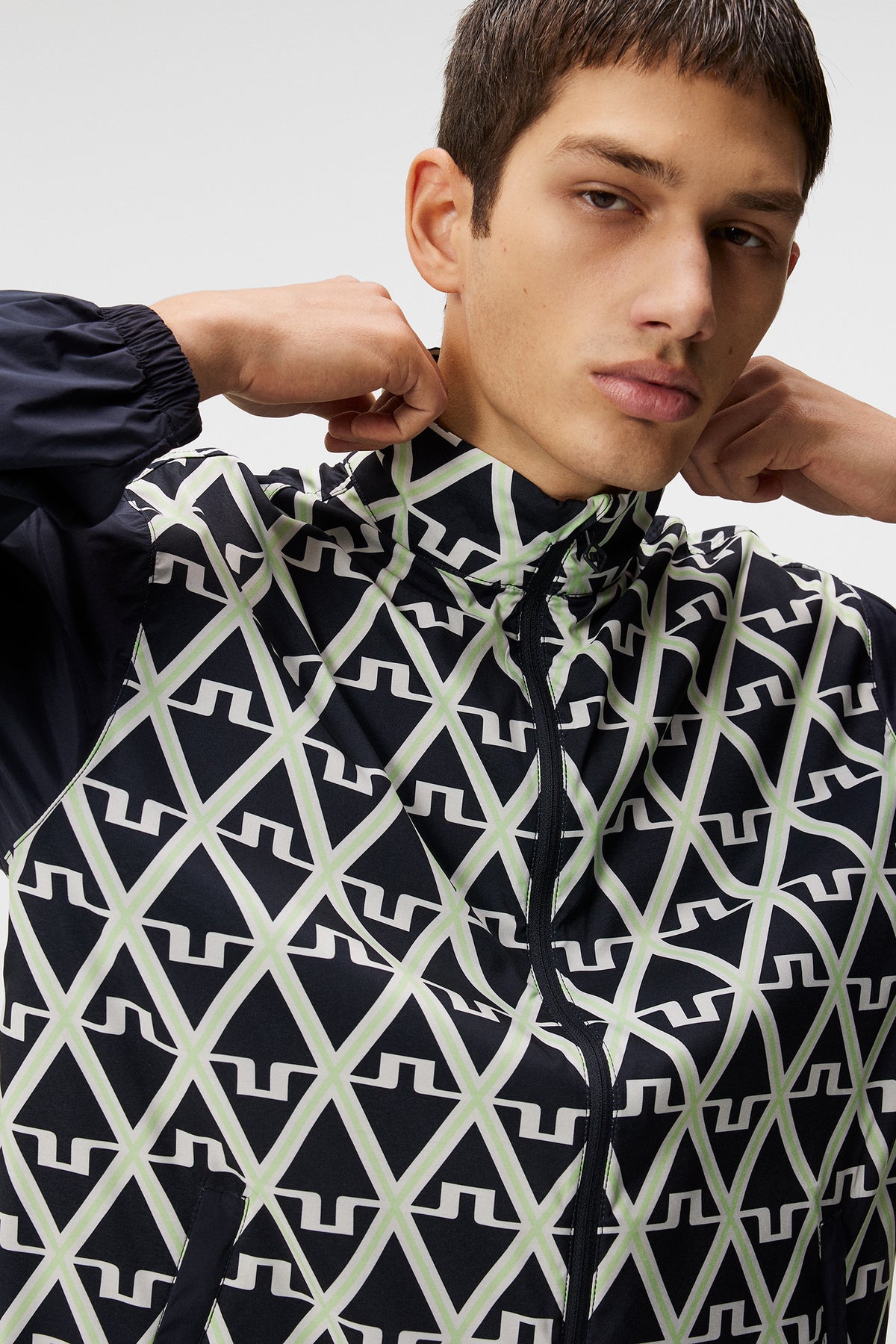 Lear printed Wind jacket / Geo JL Navy