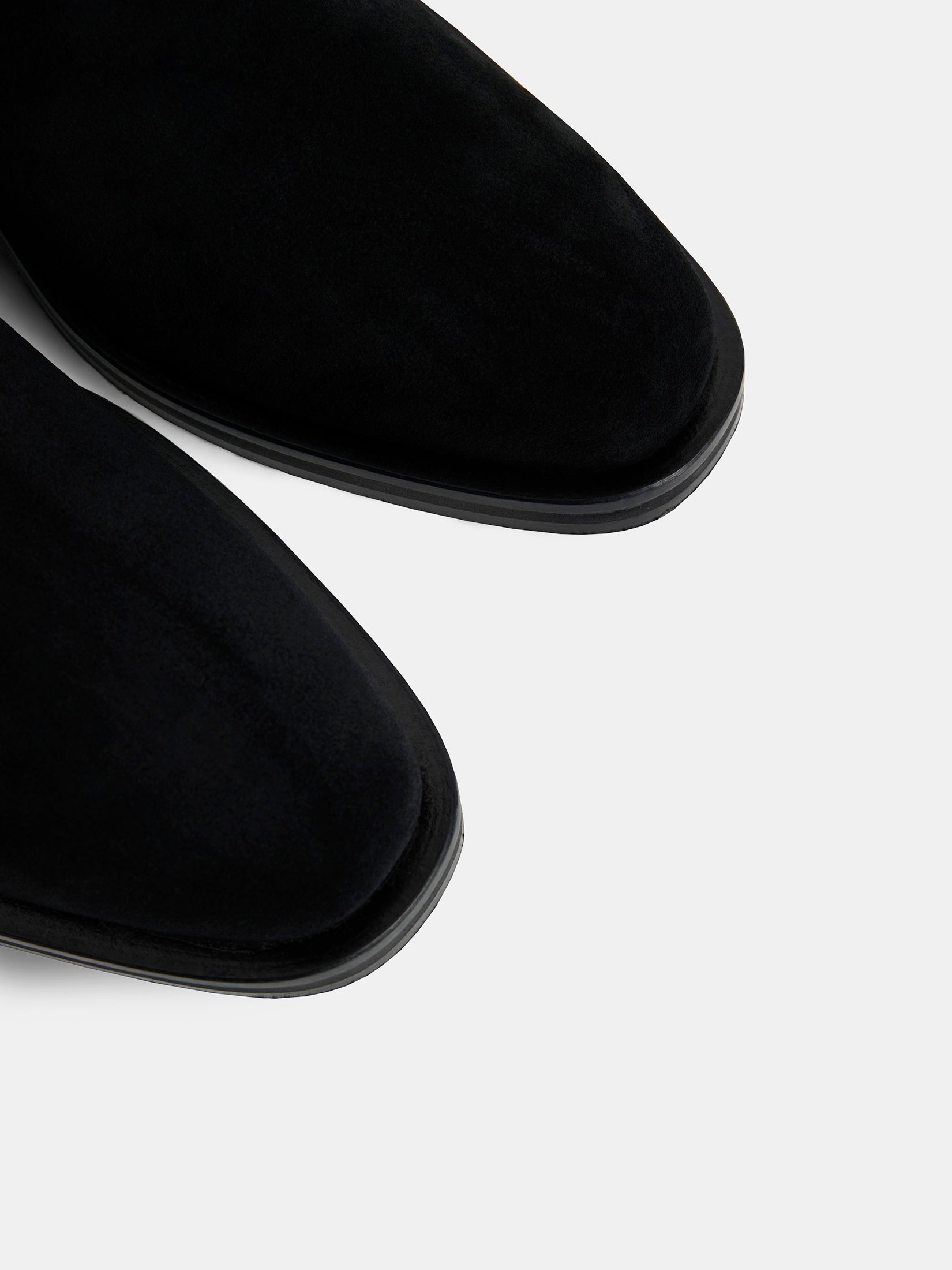 Black suede dress boots 2025