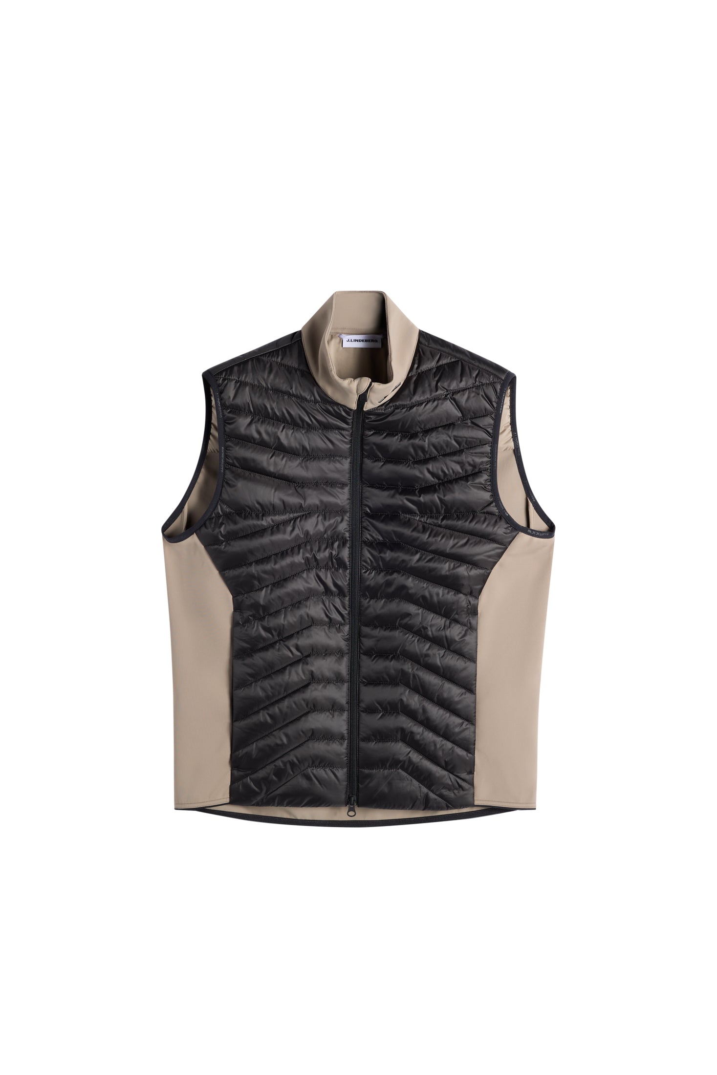 Heyden Quilt Hybrid Vest / Brindle | J.Lindeberg Official