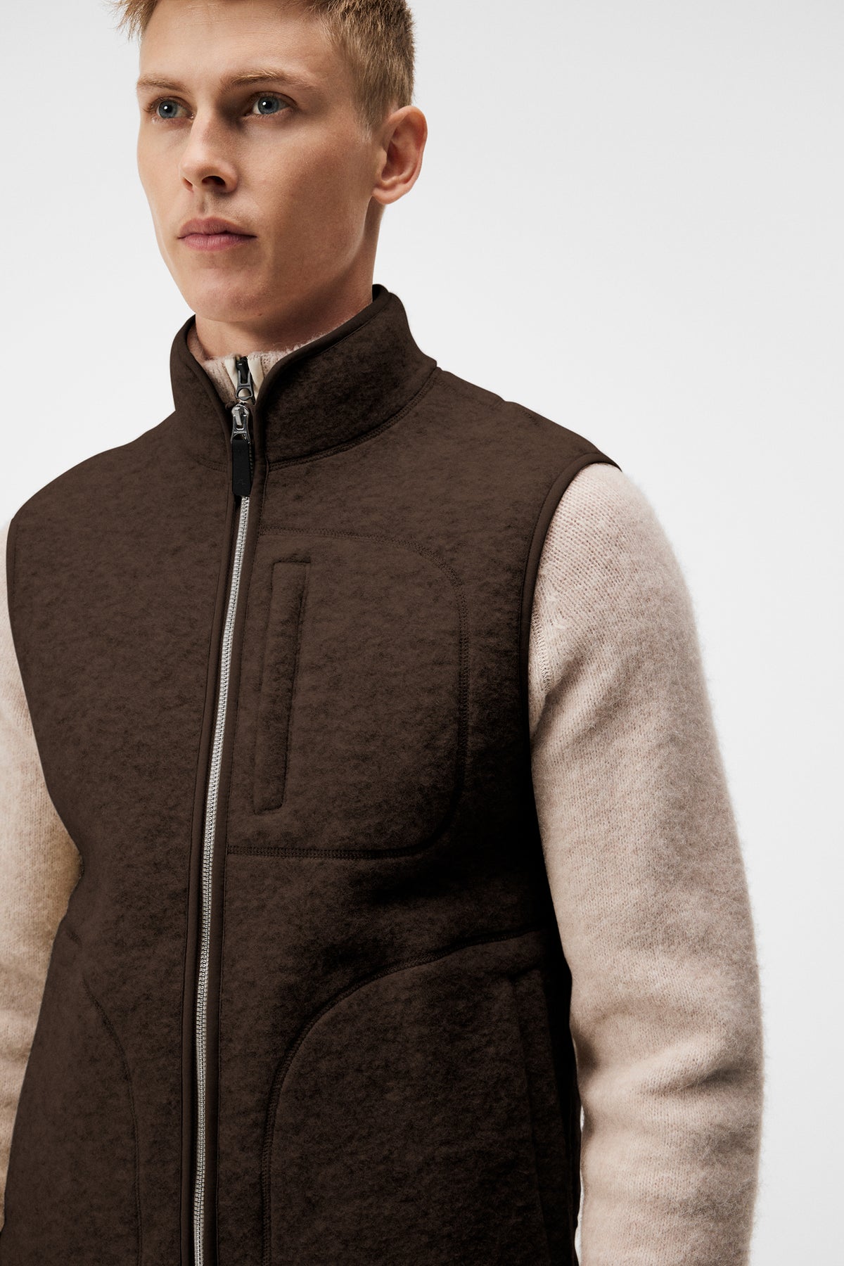 Duncan Wool Fleece Vest / Delicioso