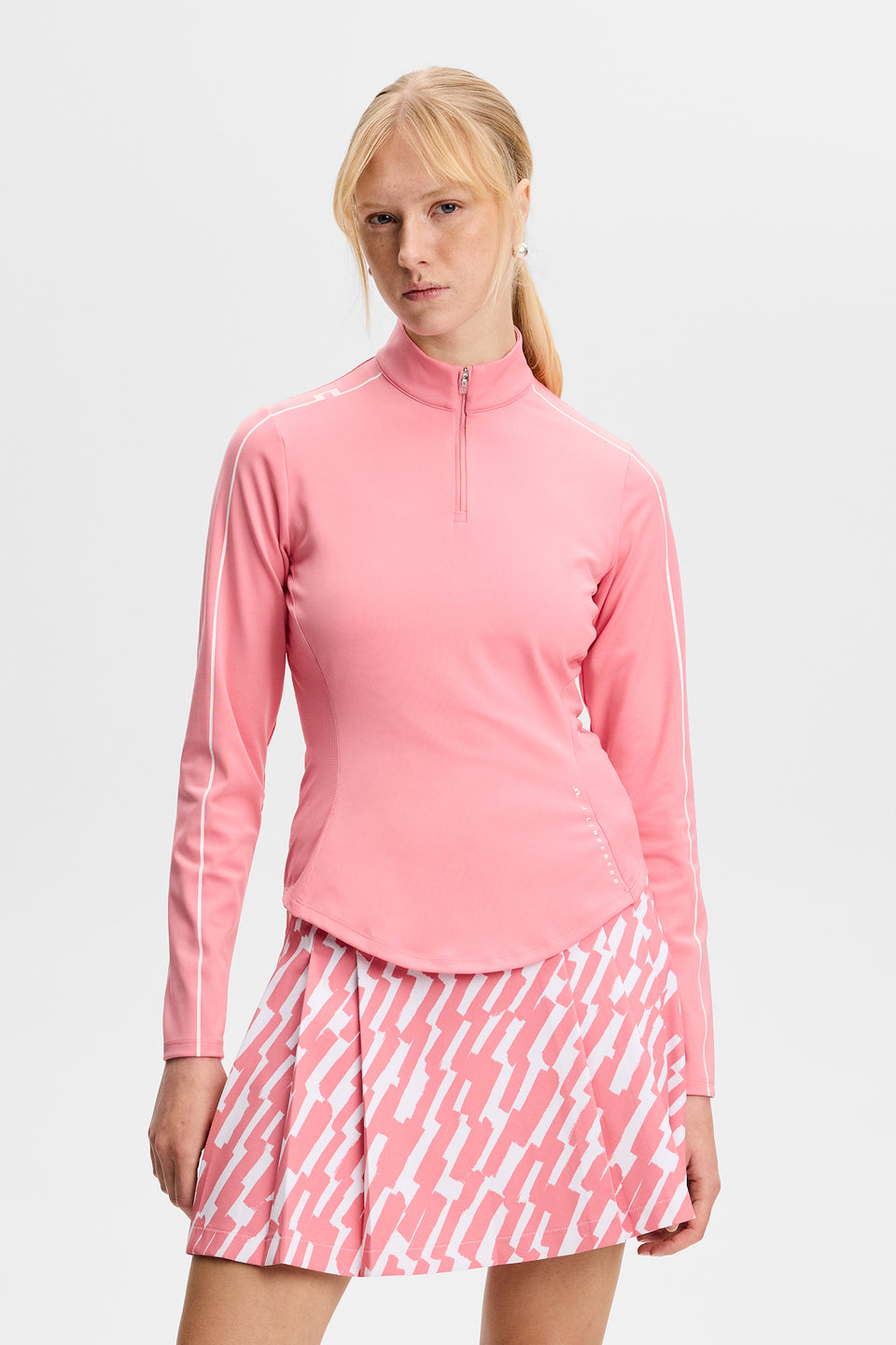 Adiola Quarter Zip Mid Layer / Flamingo Plume