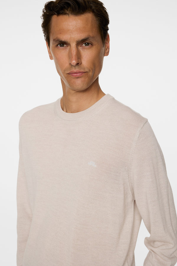 Keane Merino Crew Neck / Moonbeam Melange