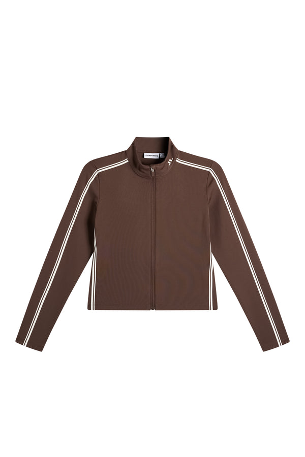 Madi ZIp Mid Layer / Seal Brown