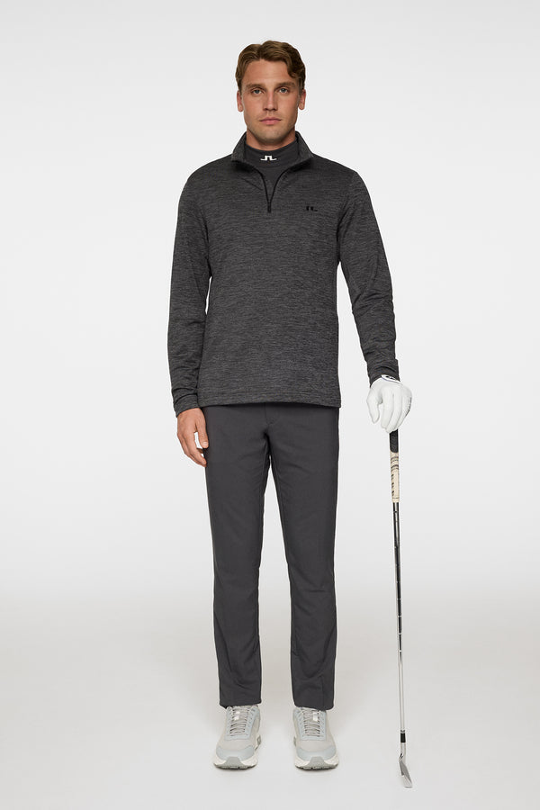 Destry Quarter Zip Mid Layer / Asphalt and Black Melange