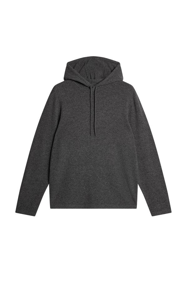 Kolton Cashmere Hoodie / Dark Grey Melange
