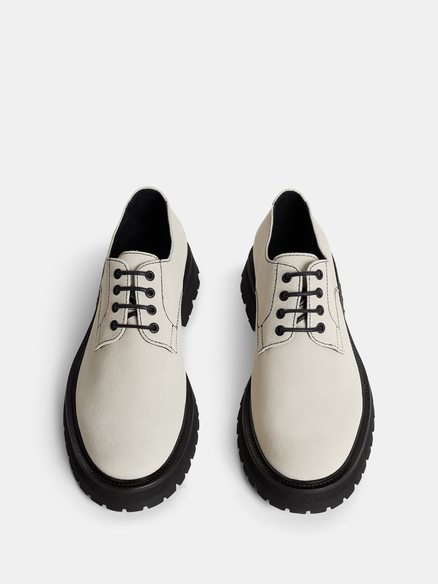 Derby Suede Shoe / Moonbeam