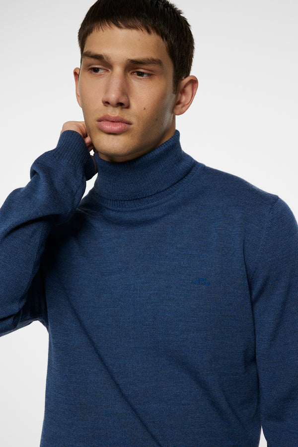 Kaden Merino Turtle Neck / Vintage Indigo Melange