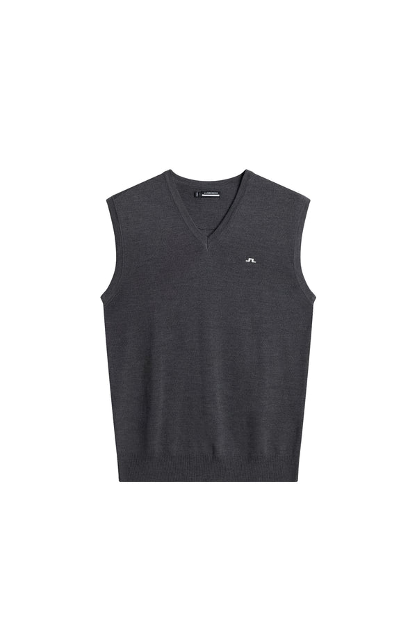 Liam Knitted Vest / Dark Grey Melange