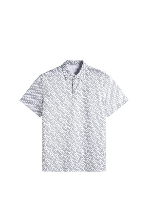 Theo Printed Mesh Polo / Night Owl