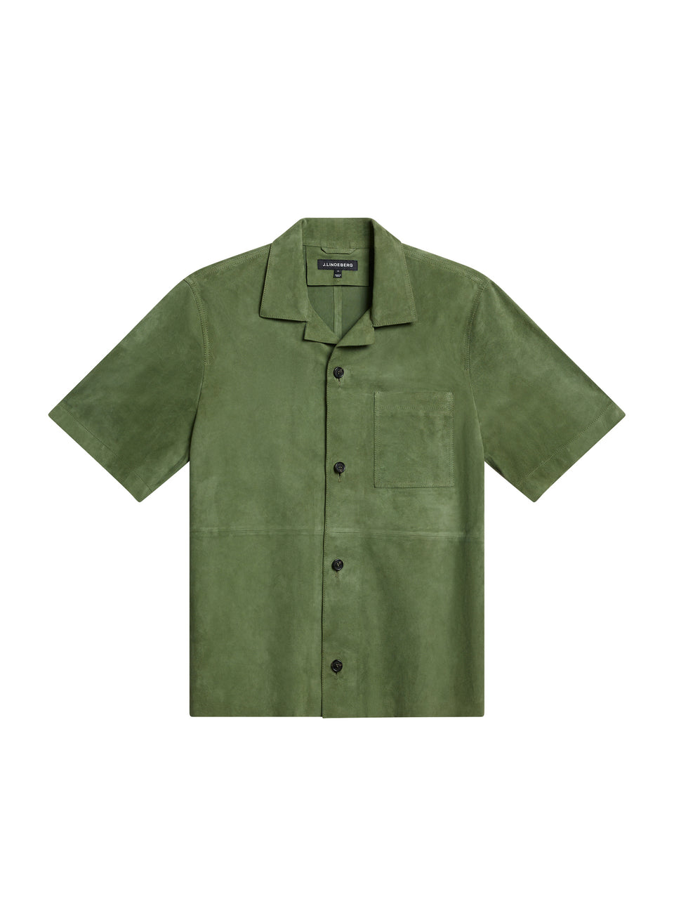 Scottie Suede Overshirt / Oil Green