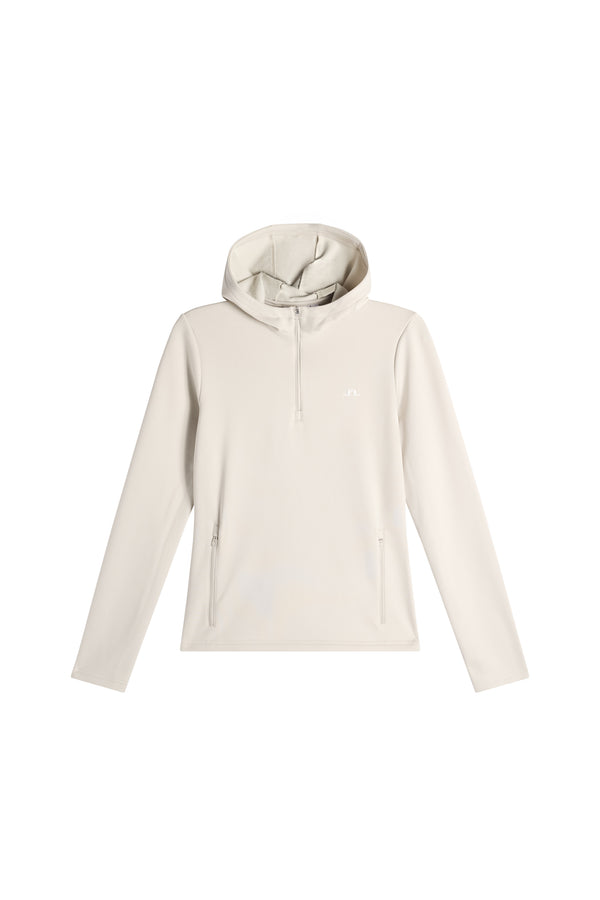 Aerielle Quarter Zip Hood / Moonbeam
