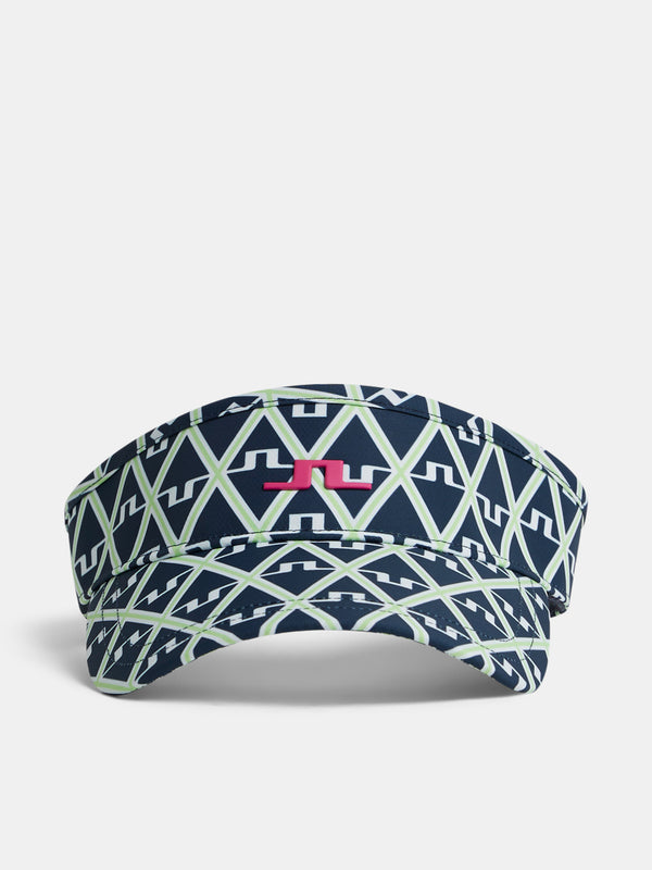 Bonnie Print Visor / Geo JL Navy