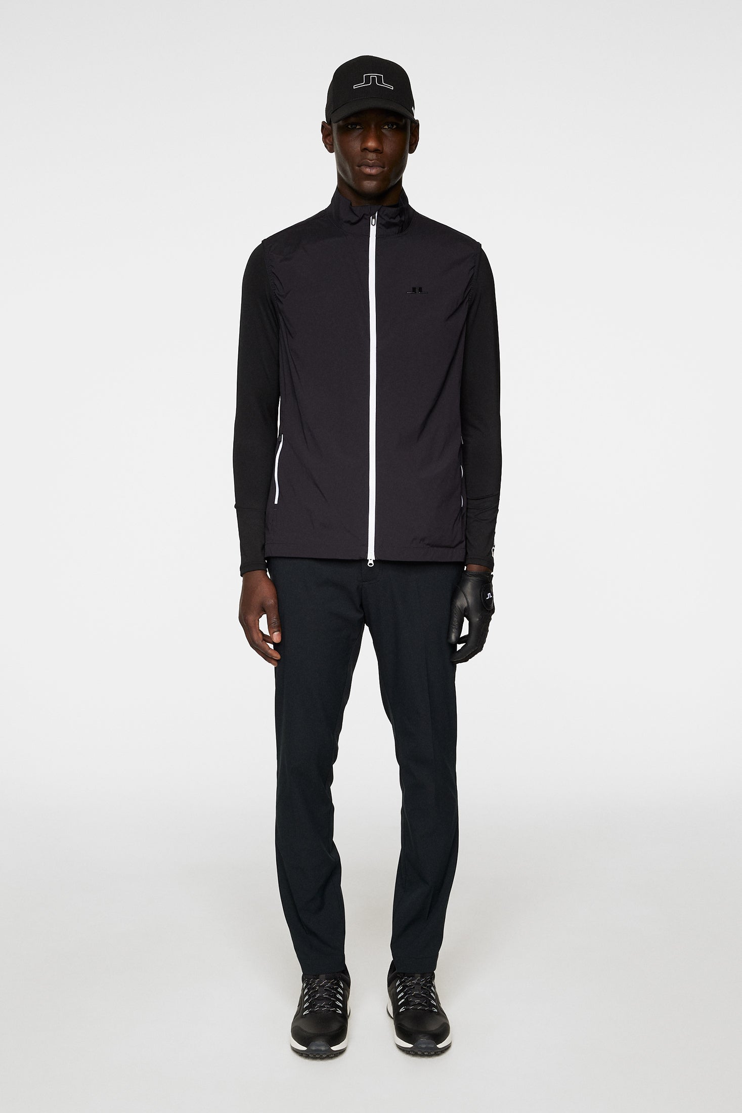 Ash Light Packable Vest / Black | J.Lindeberg Official