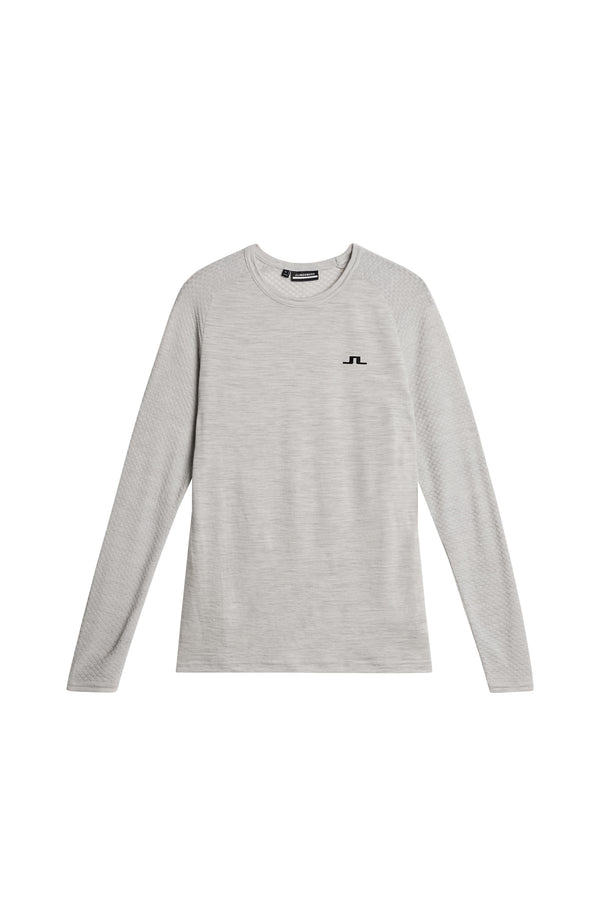 Bella Wool LS T-shirt / Light Grey Melange