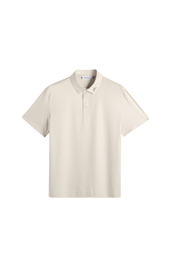 Tod Print Polo / Bias Bridge Micro Moon Brindle