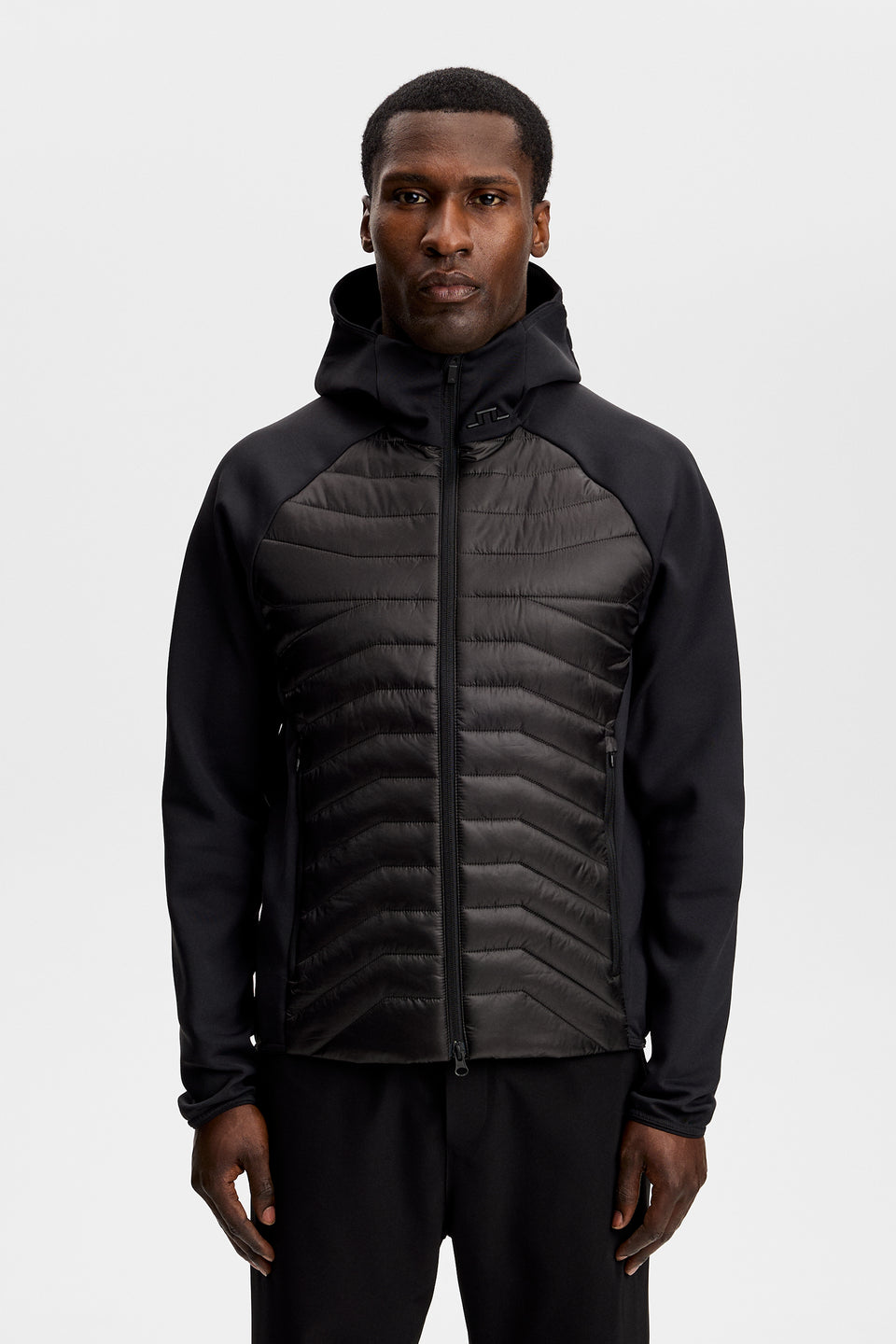 Heyden Quilt Hybrid Hood / Black