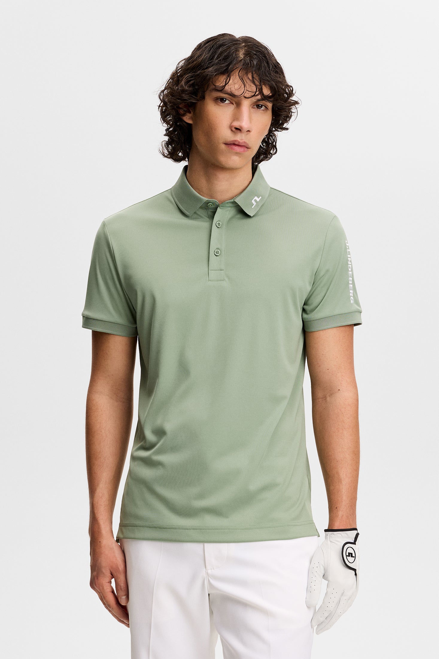 Tour Tech Slim Fit Polo / Hedge Green – J.Lindeberg EU
