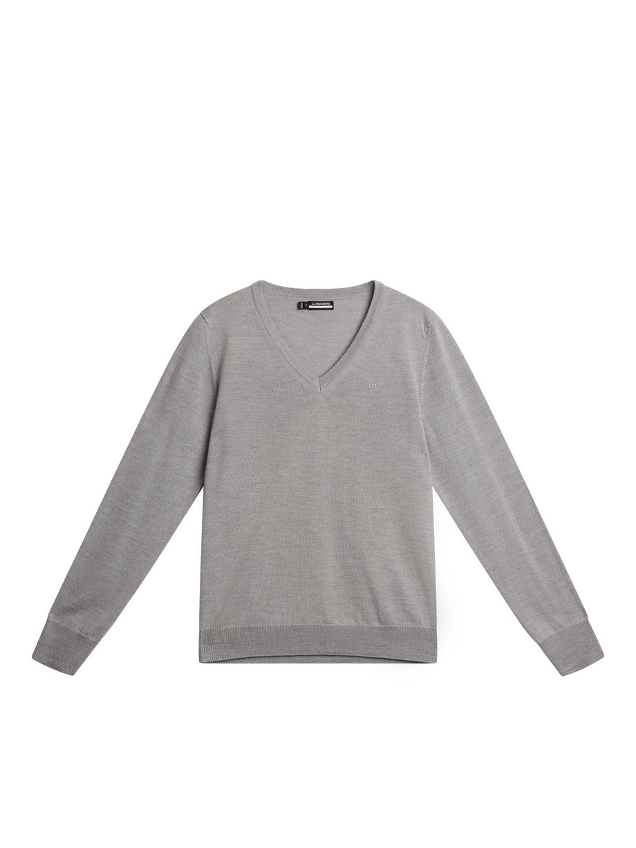 Amaya Knitted Sweater / Light Grey Melange