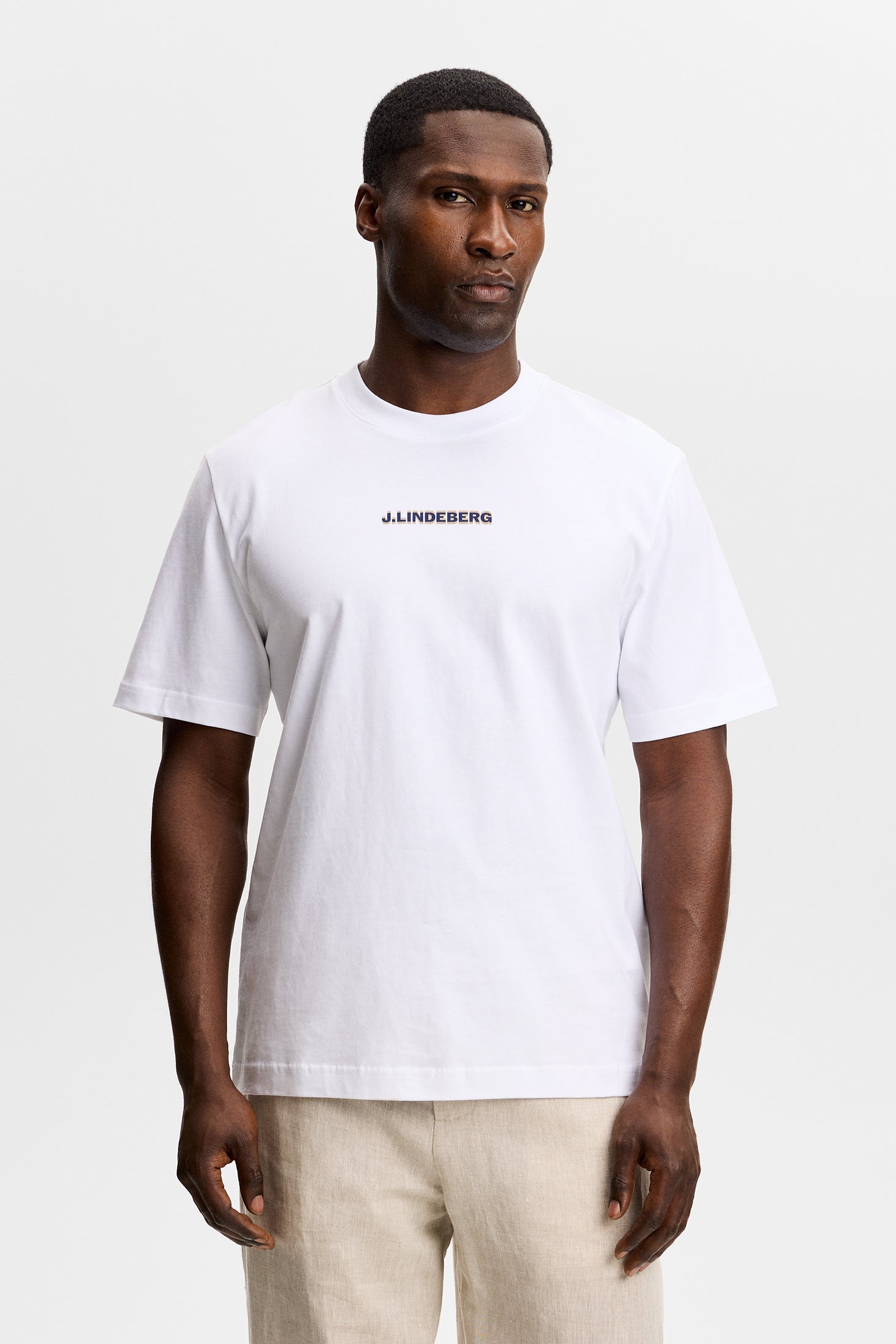 Parcie Logo Tee / White – J.Lindeberg EU