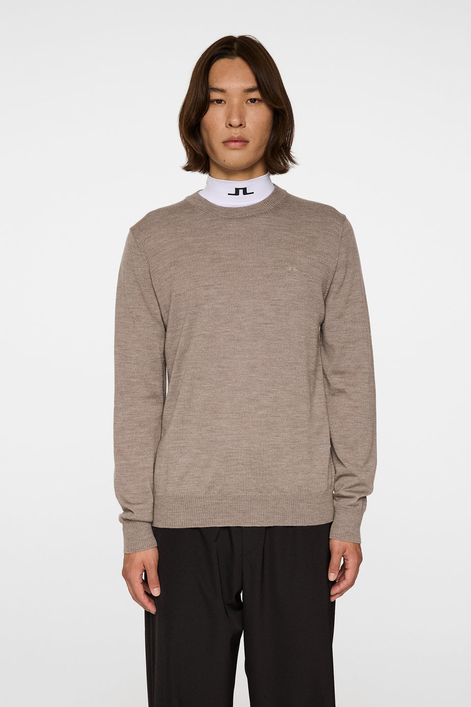Keane Merino Crew Neck / Brindle Melange