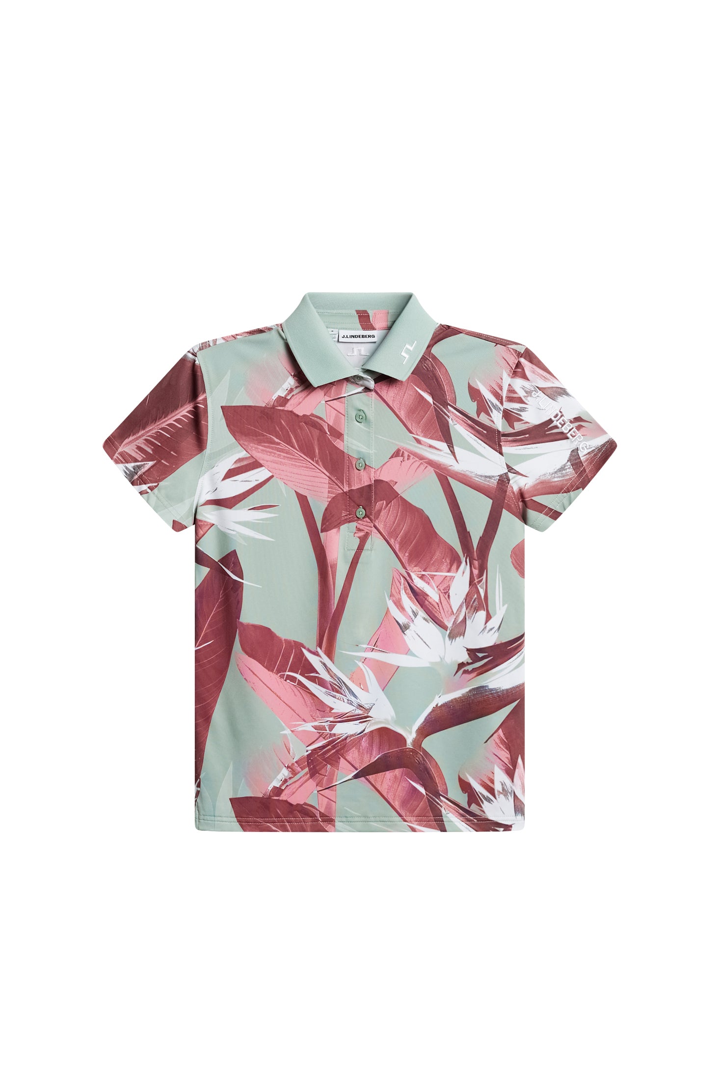 Tour Tech Print Polo / Paradise Jadeite M | J.Lindeberg Official
