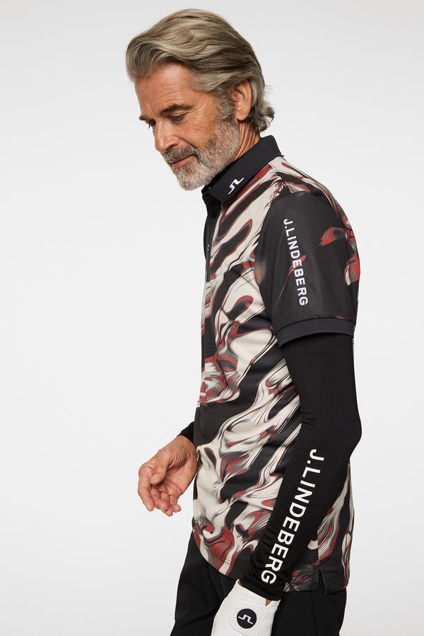 Tour Tech Print Polo / ORGANIC 5 - RED