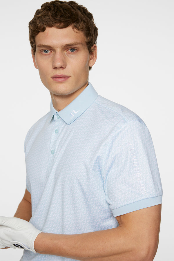 Tour Tech Print Polo / Shadow Bridge Winter Sky S
