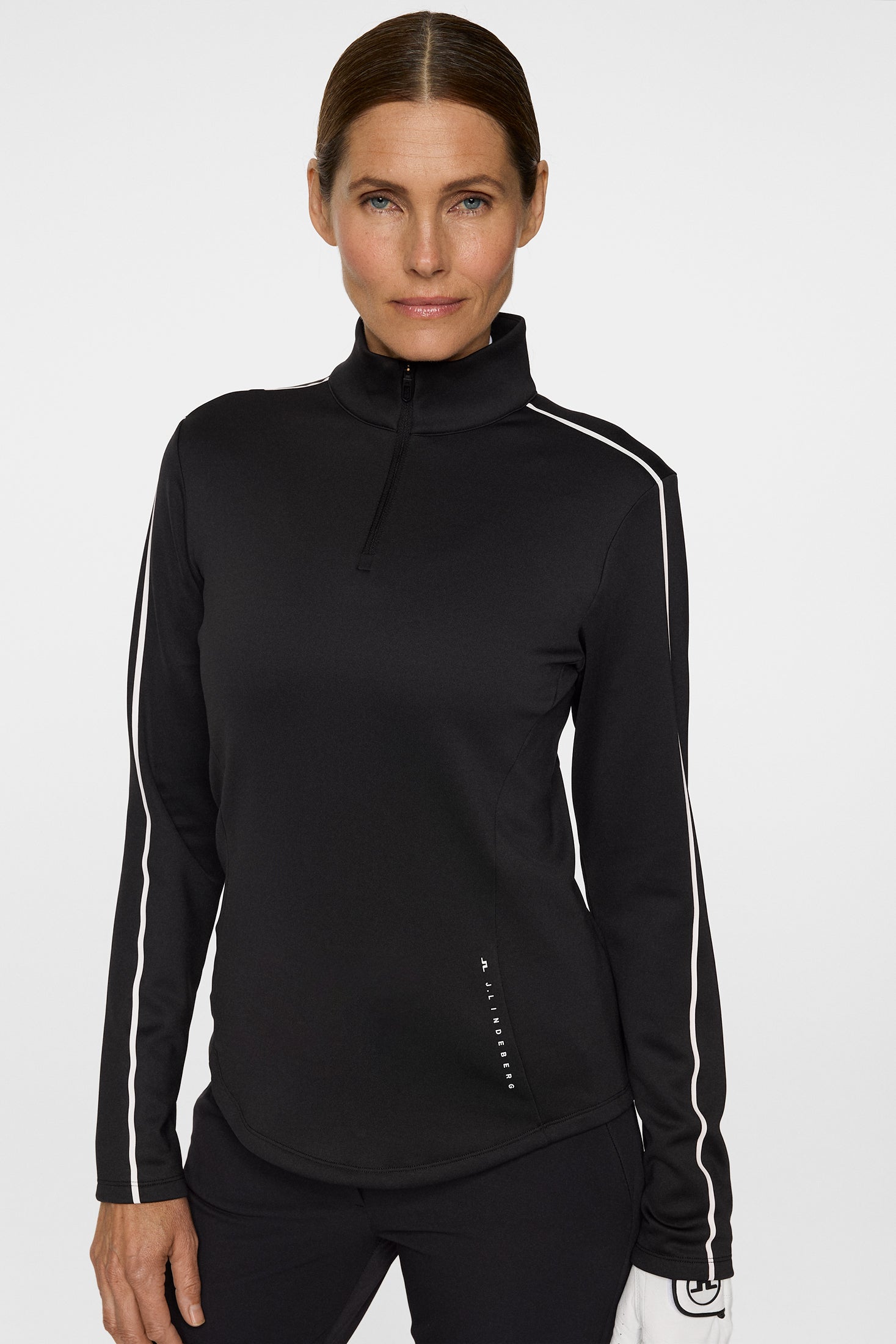 Nefe Quarter Zip Mid Layer / Black – J.Lindeberg