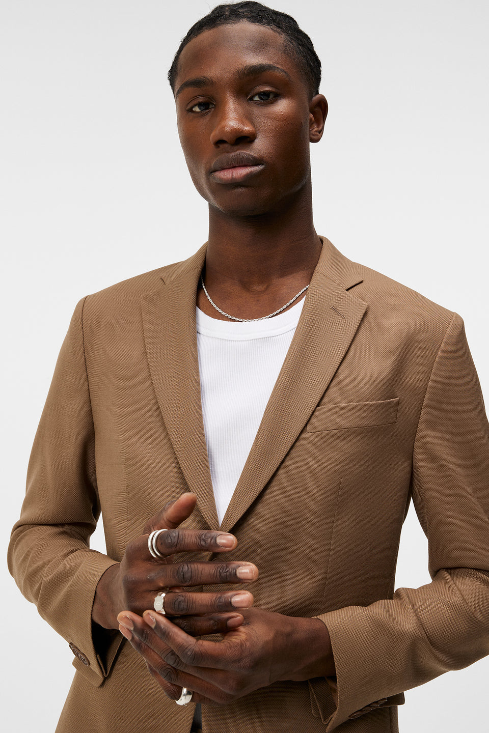 Hopper U Active Hopsack Blazer / Walnut