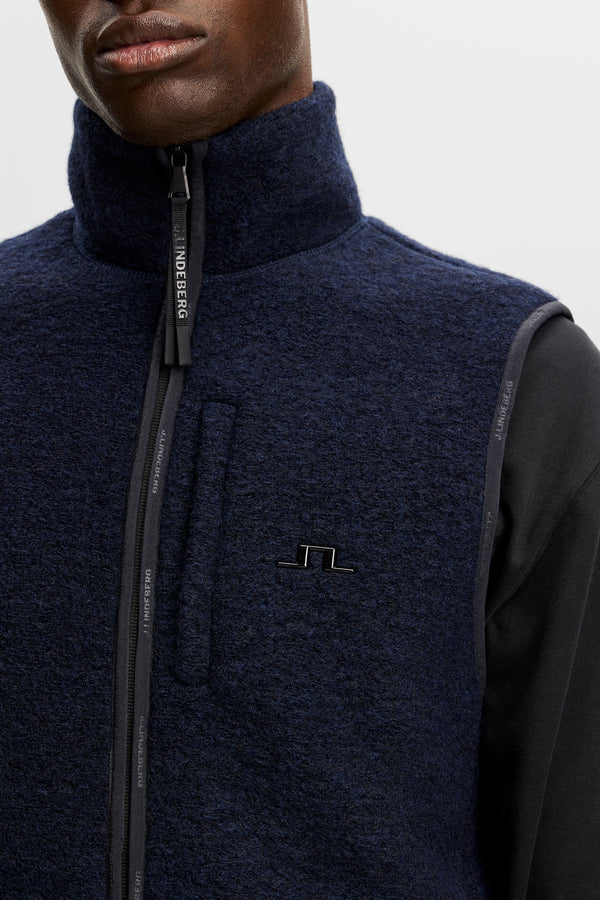 Duncan Wool Fleece Vest / JL Navy