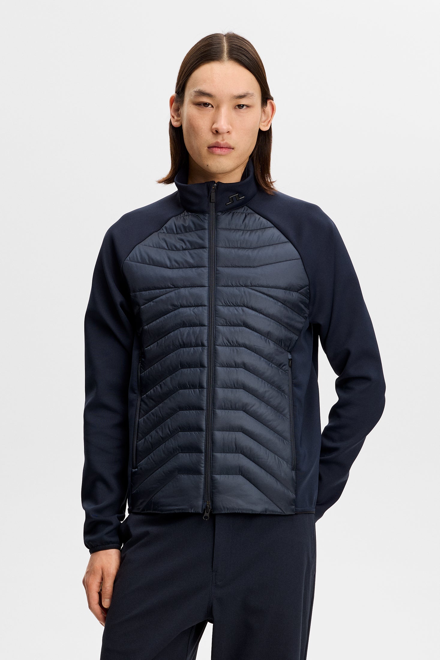 Heyden Quilt Hybrid Jacket / JL Navy | J.Lindeberg Official