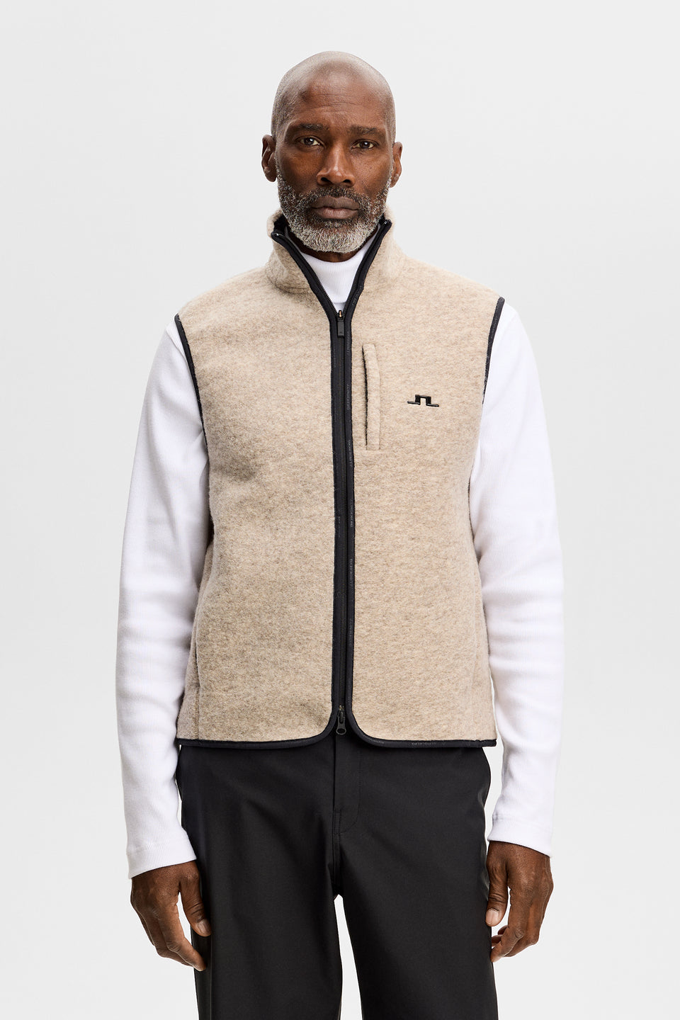 Duncan Wool Fleece Vest / Moonbeam