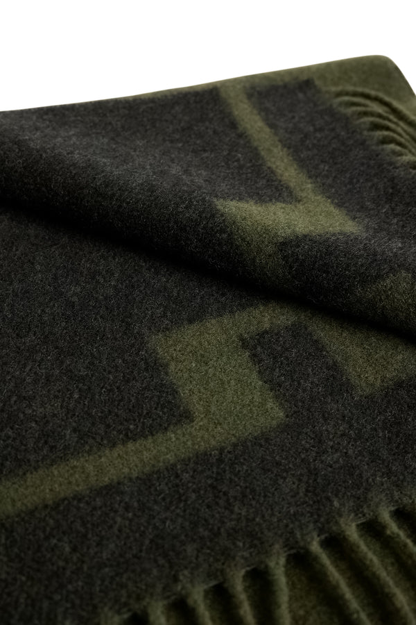 Champ Double Sided  Scarf / Forest Green
