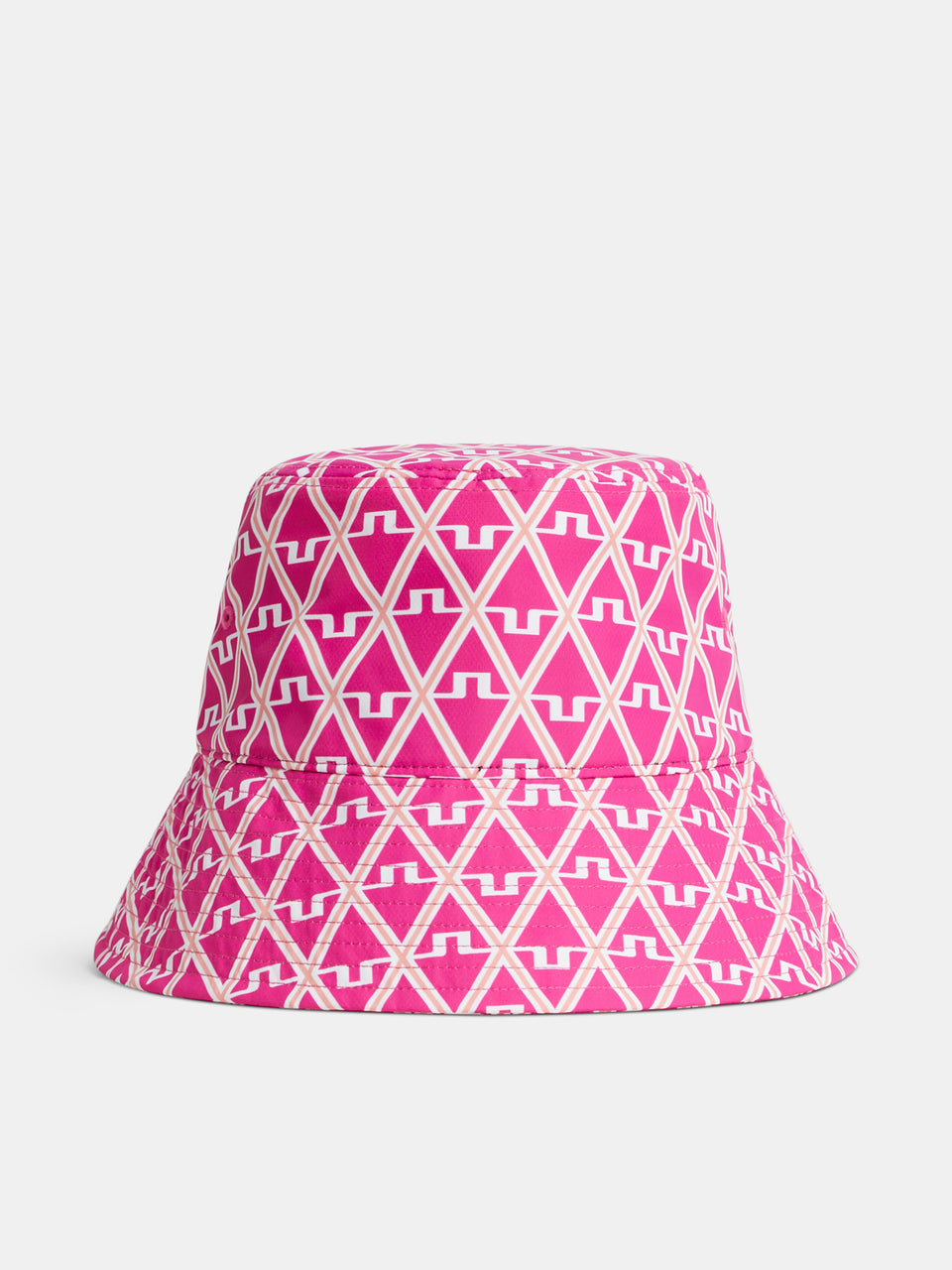 Rosa Print Bucket Hat / Geo Fuchsia Purple