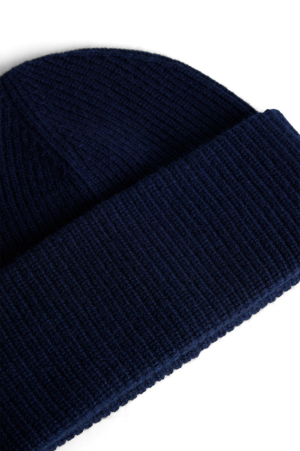 Monti Cashmere Blend Beanie / JL Navy