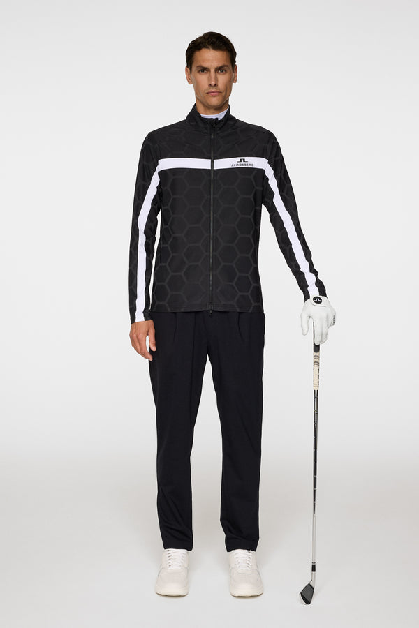 Jarvis Jacquard Tour Mid Layer / Causeway Black