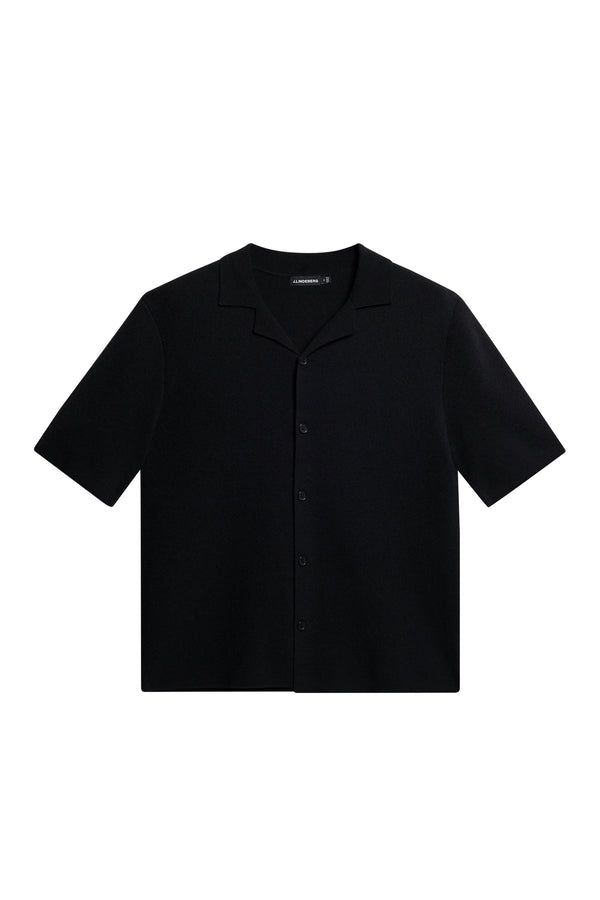 Sal Knitted Boucle Shirt / Black