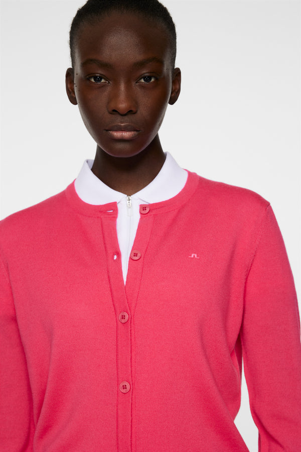Joanna Knitted Cardigan / Azalea