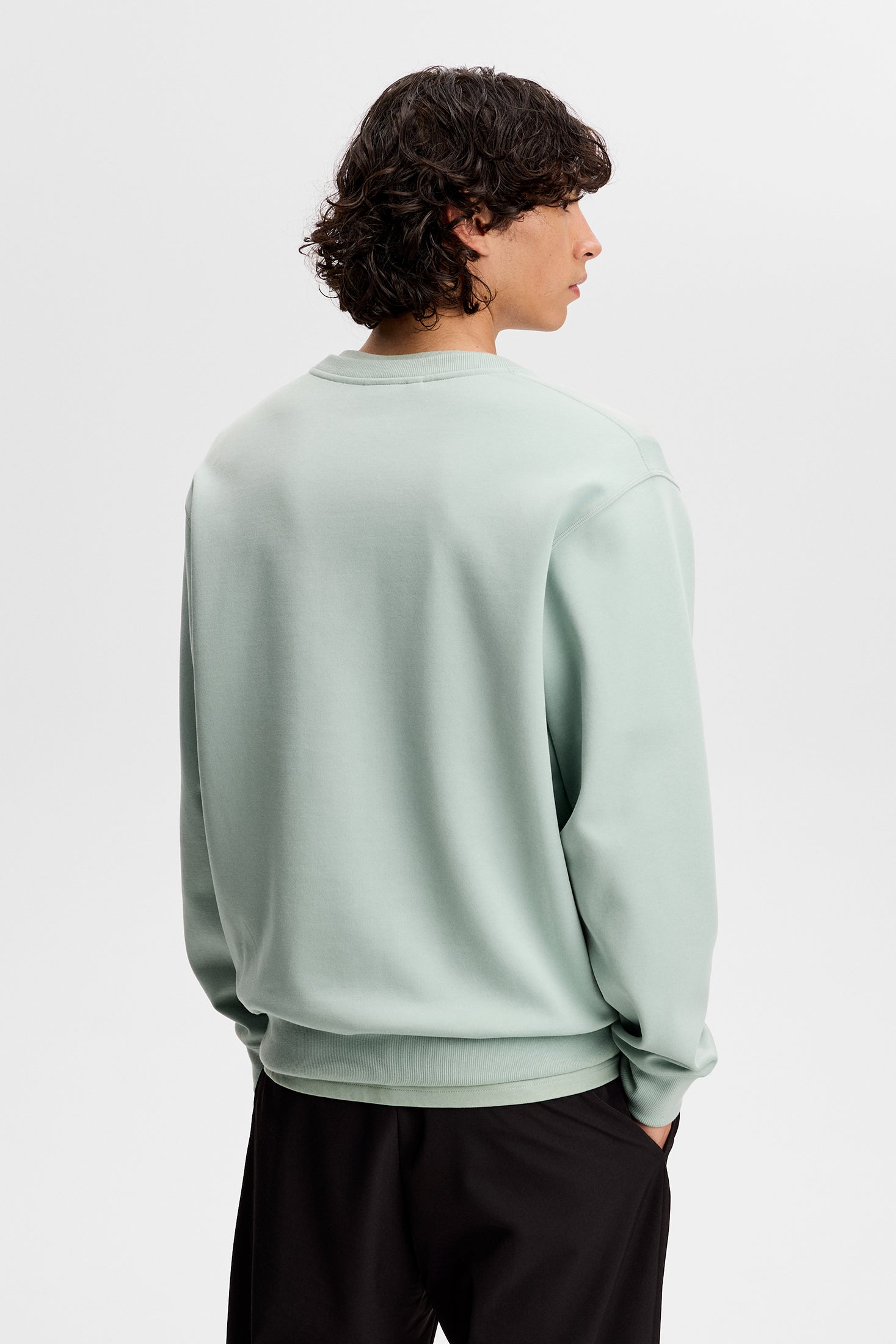 Club Printed Crew Neck / Jadeite – J.Lindeberg EU