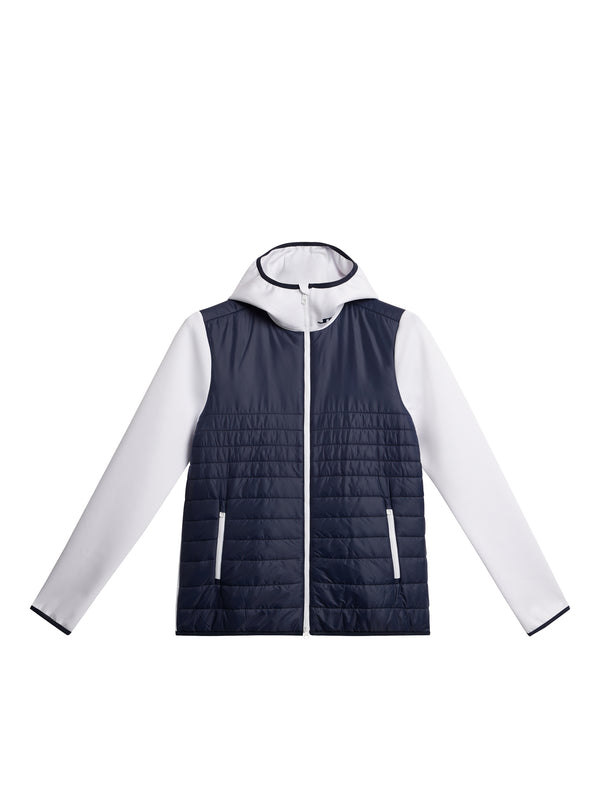 Martina Quilt Hybrid Hood / JL Navy