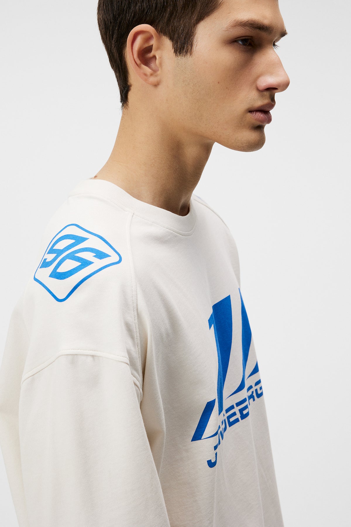 Derk Longsleeve Moto Tee / Cloud White